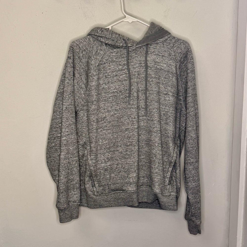Fabletics Men’s Heather Gray Cowl Neck Pullover Hoodie M